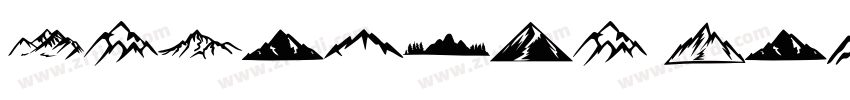 Carolina Mountains P字体转换